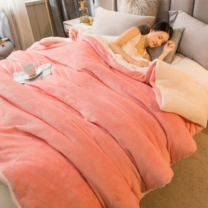 Luxurious Warmth Wool Throw Blanket