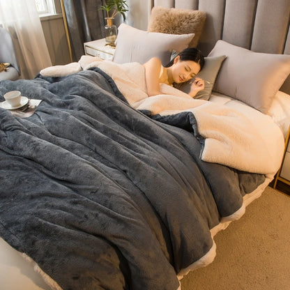 Luxurious Warmth Wool Throw Blanket
