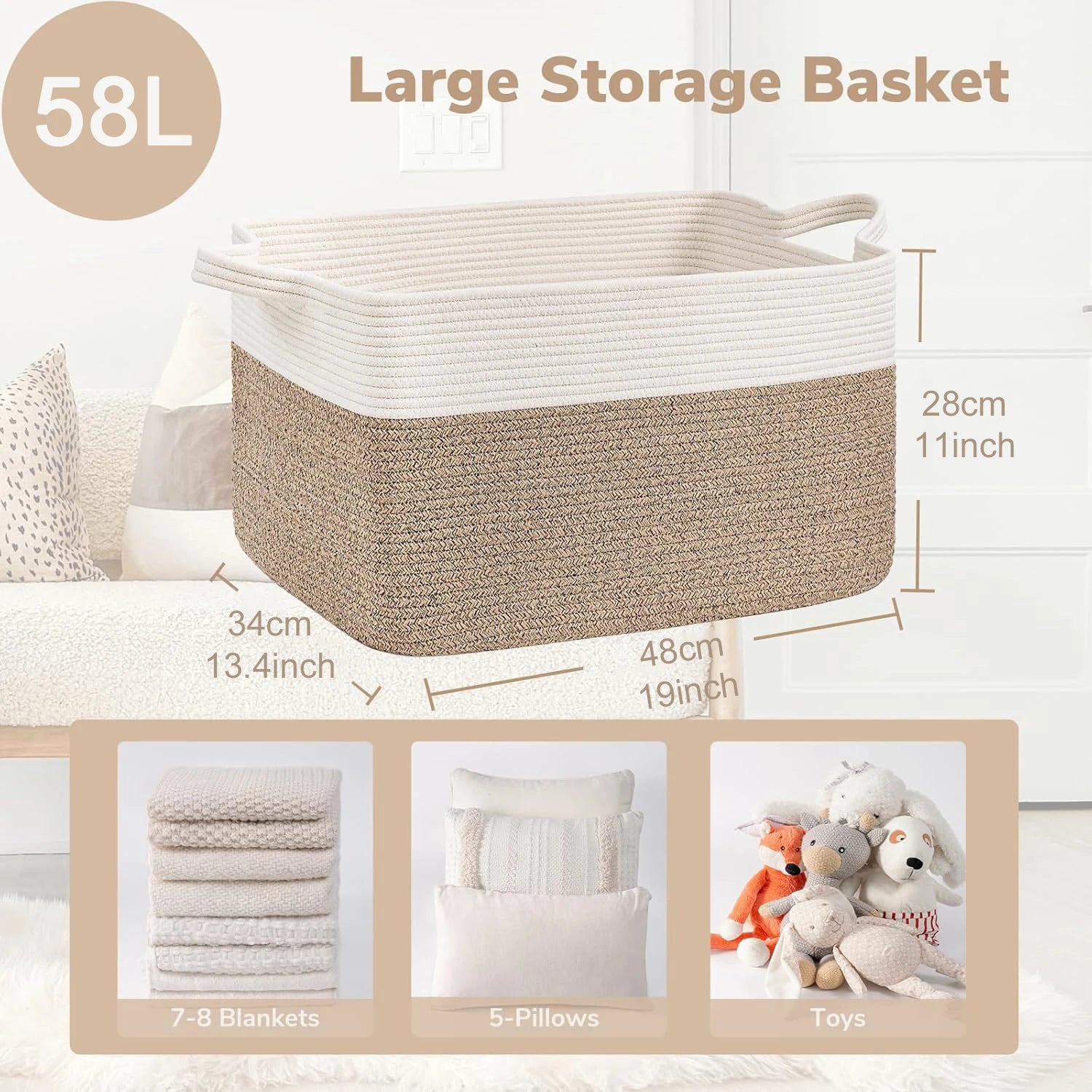Elegant Woven Storage Cubes