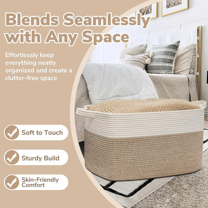 Elegant Woven Storage Cubes