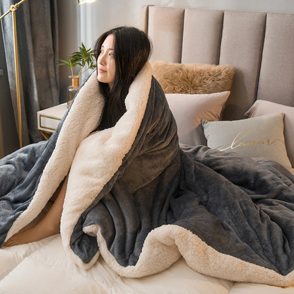 Luxurious Warmth Wool Throw Blanket