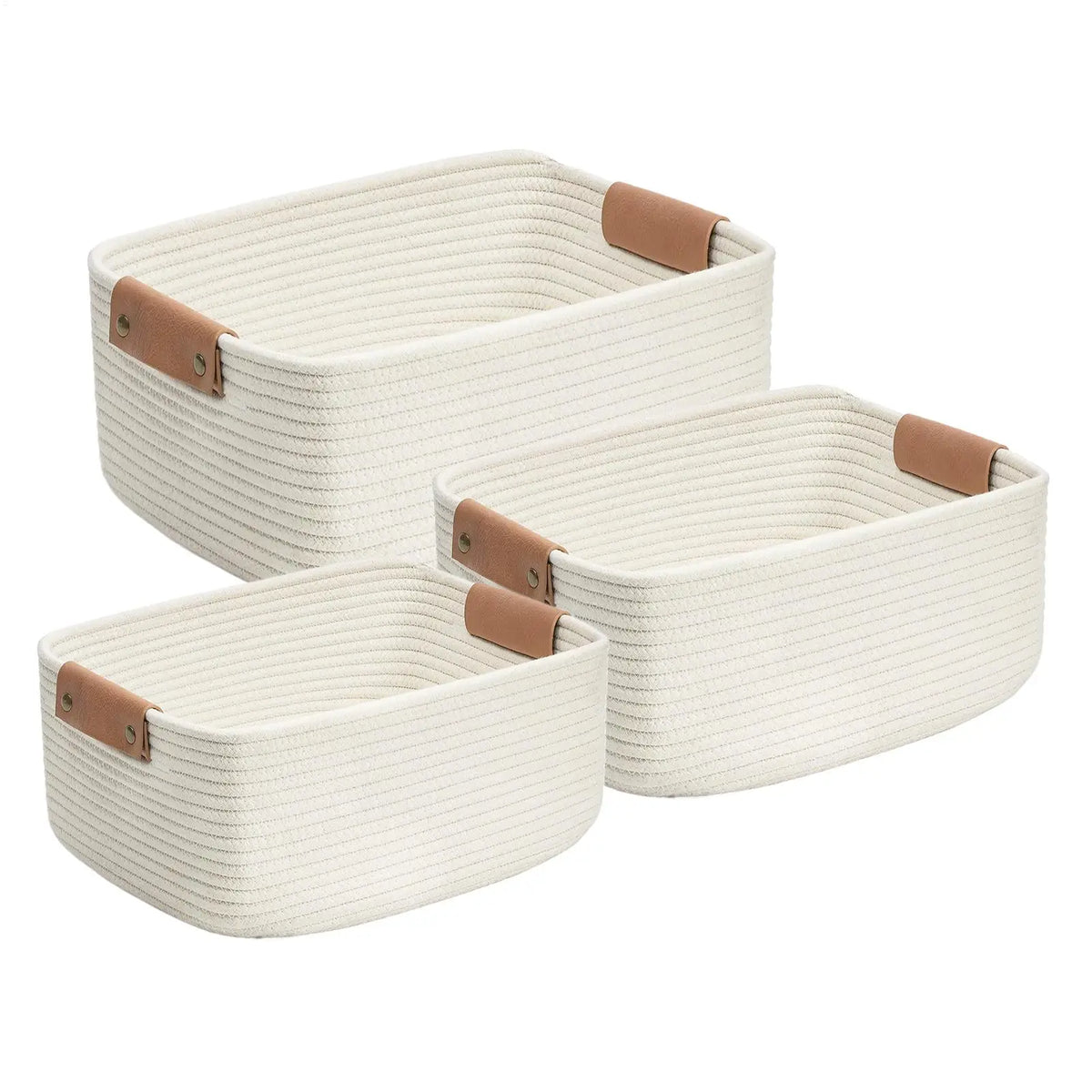 Elegant Cotton Rope Storage Set