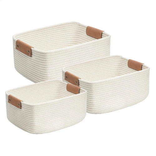 Elegant Cotton Rope Storage Set