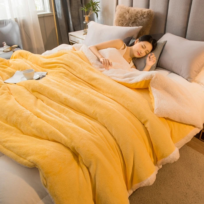 Luxurious Warmth Wool Throw Blanket