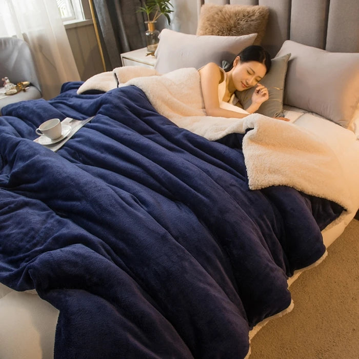 Luxurious Warmth Wool Throw Blanket