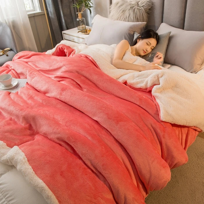 Luxurious Warmth Wool Throw Blanket