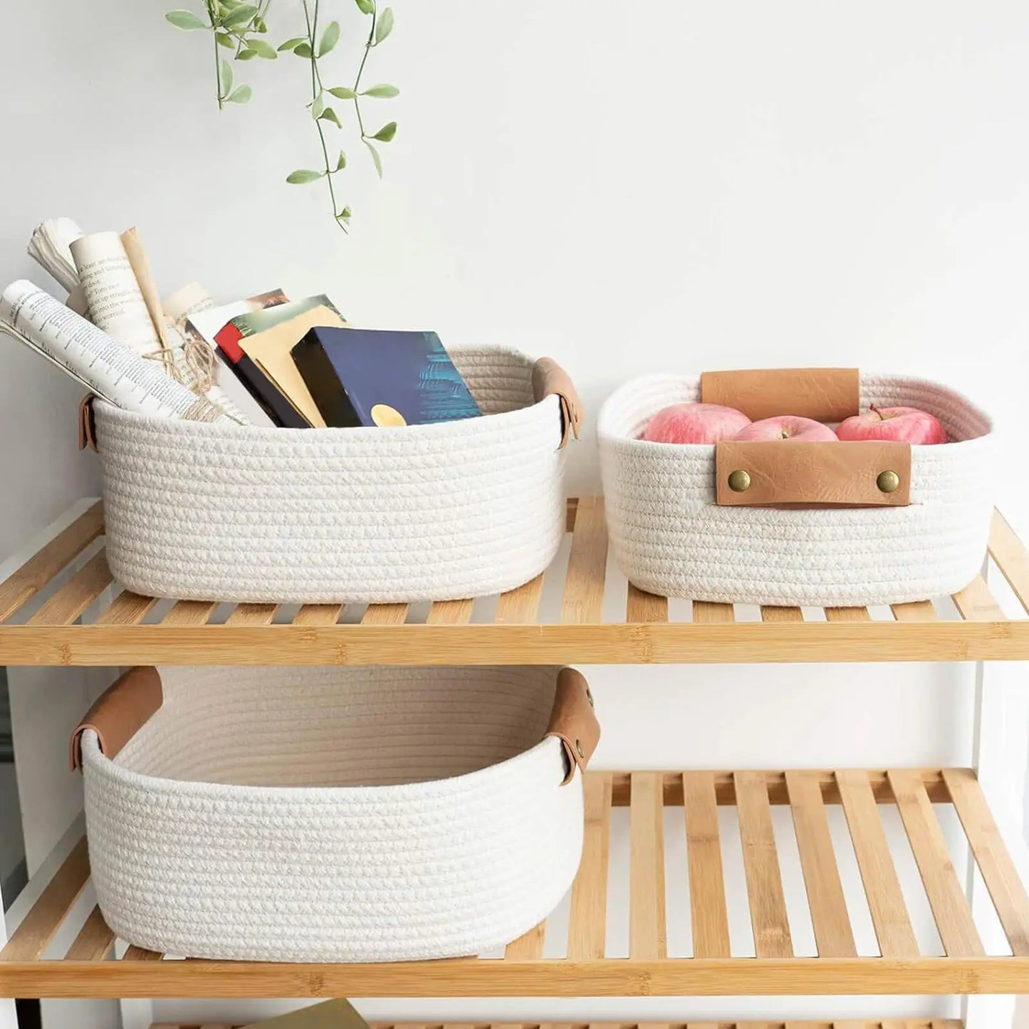 Elegant Cotton Rope Storage Set