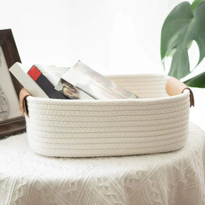 Elegant Cotton Rope Storage Baskets Set