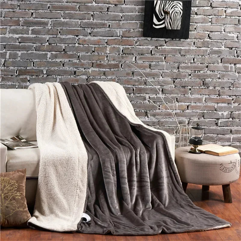 Luxurious Warmth Wool Throw Blanket