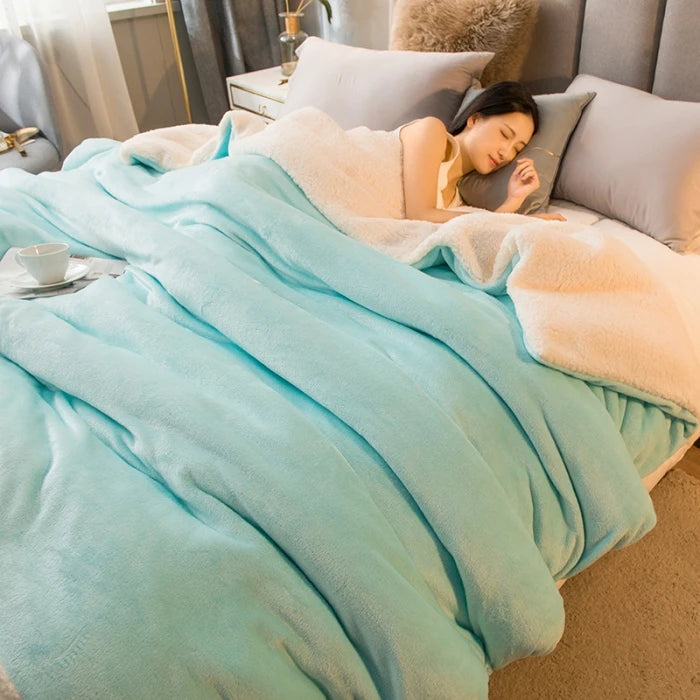 Luxurious Warmth Wool Throw Blanket