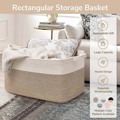Elegant Woven Storage Cubes