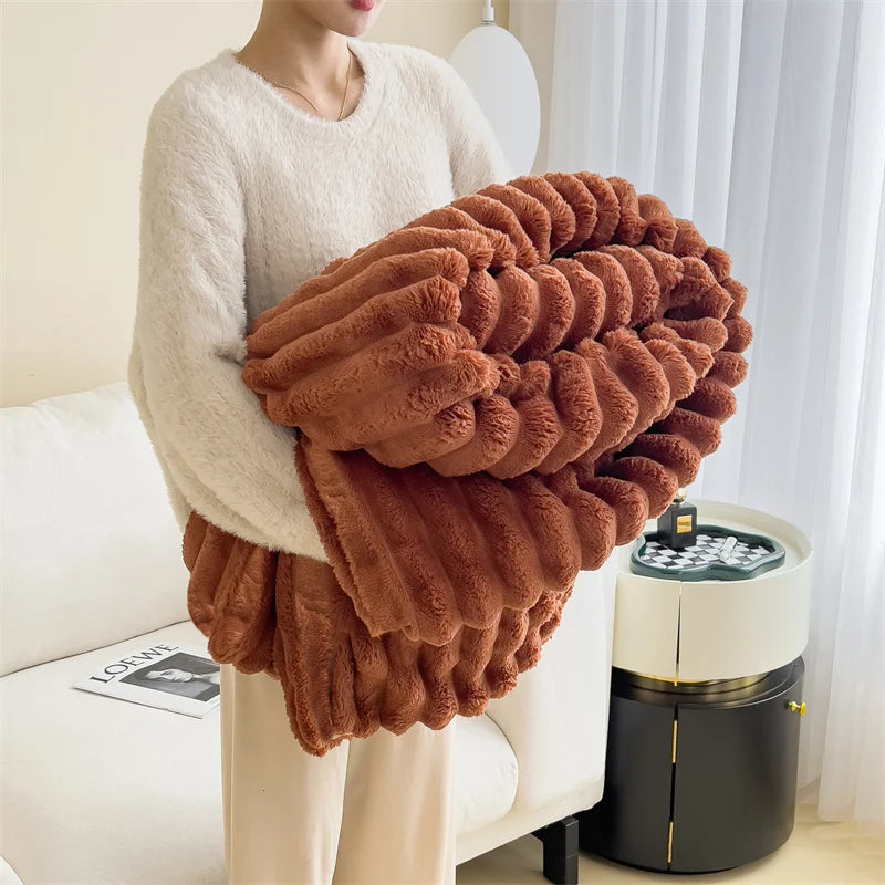 Cozy Luxury Winter Throw Blanket