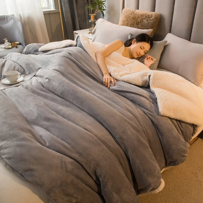 Luxurious Warmth Wool Throw Blanket