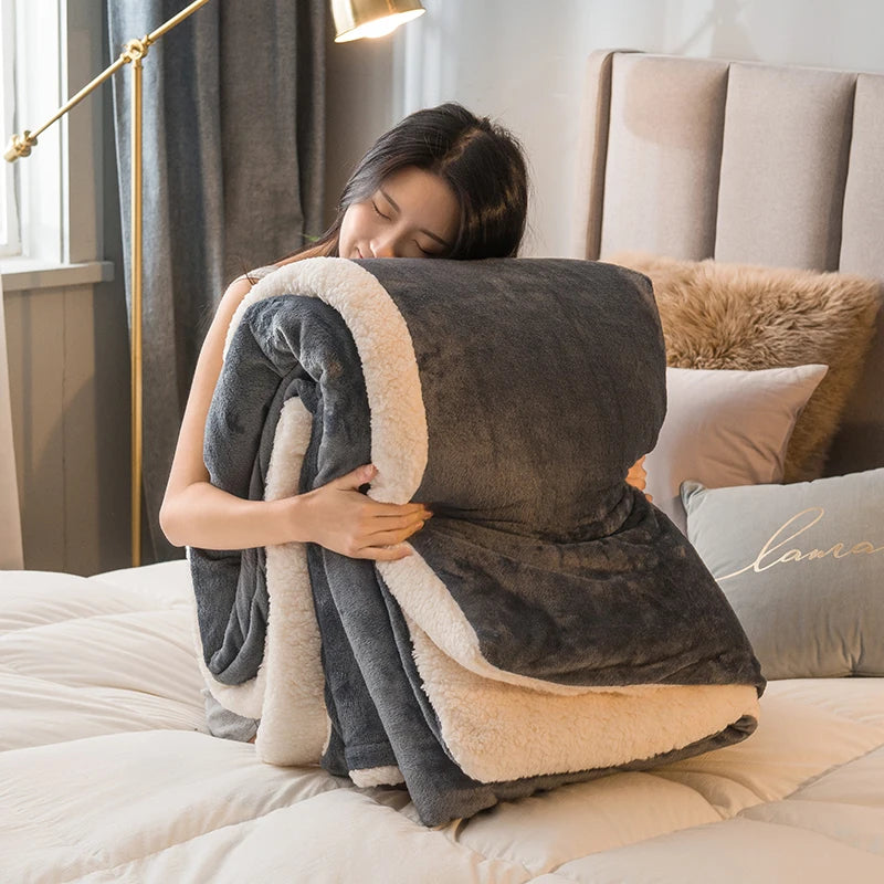 Luxurious Warmth Wool Throw Blanket