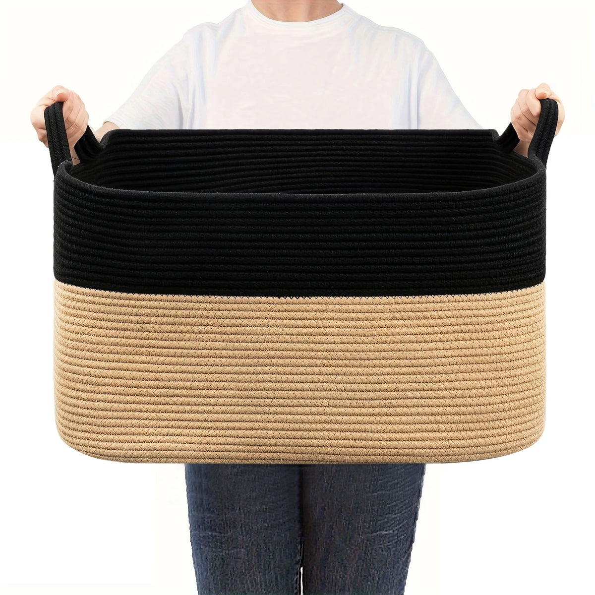 Elegant Woven Storage Cube