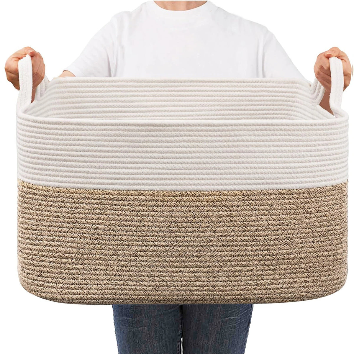 Elegant Woven Storage Cube