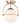Verano Open Frame Glass Semi Flush Mount Light on white