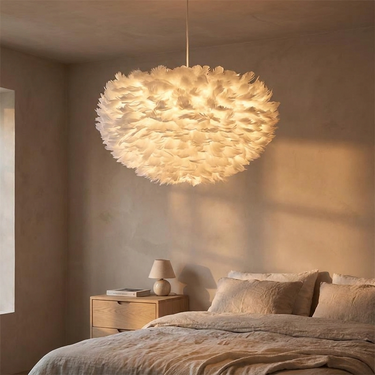 Ondine pendant in a bedroom