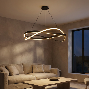 Aveline pendant in a living room